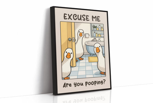 Bathroom Invasion: A Fowl Interruption