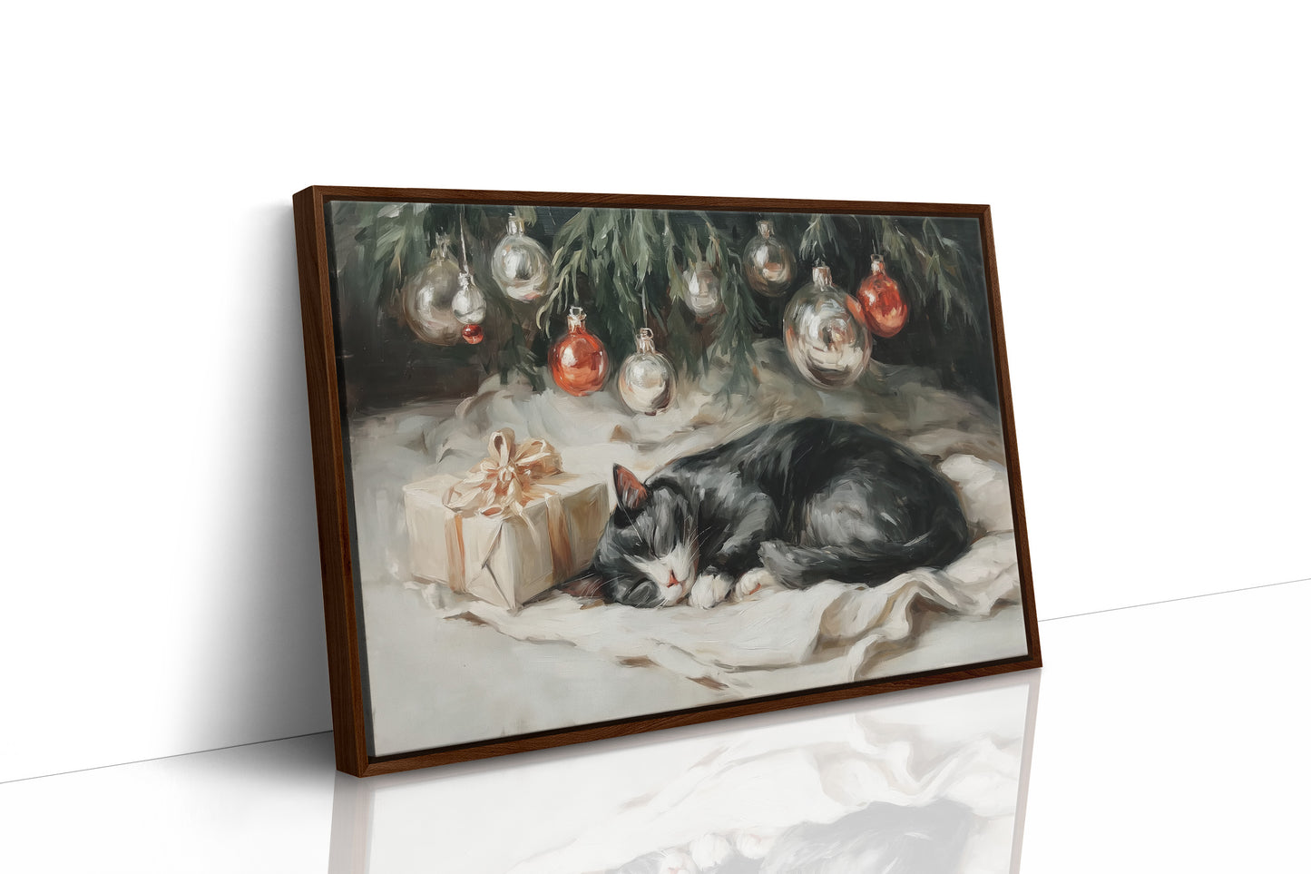 Silent Night Under Christmas Ornaments