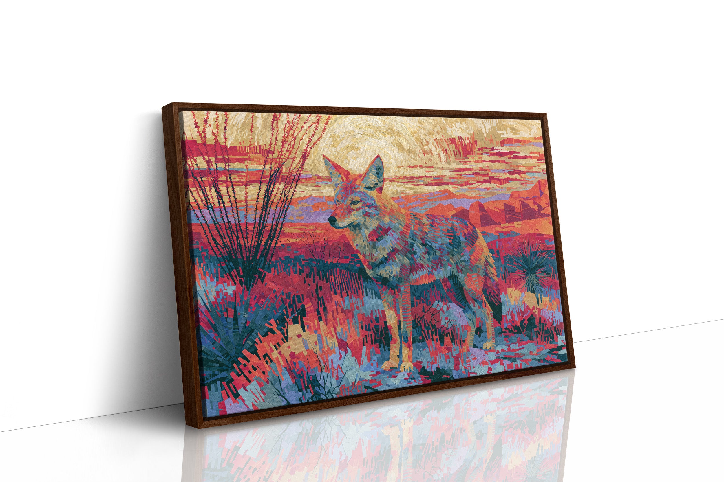 Coyote at Sundown, Fauvist Desert