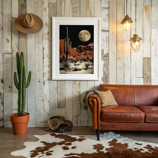 Saguaros Stand Watch Under Luna's Glow