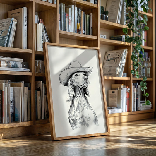 The Canine Cowboy Stands Tall