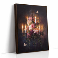 Candlelight Beckons Moths And Blooms