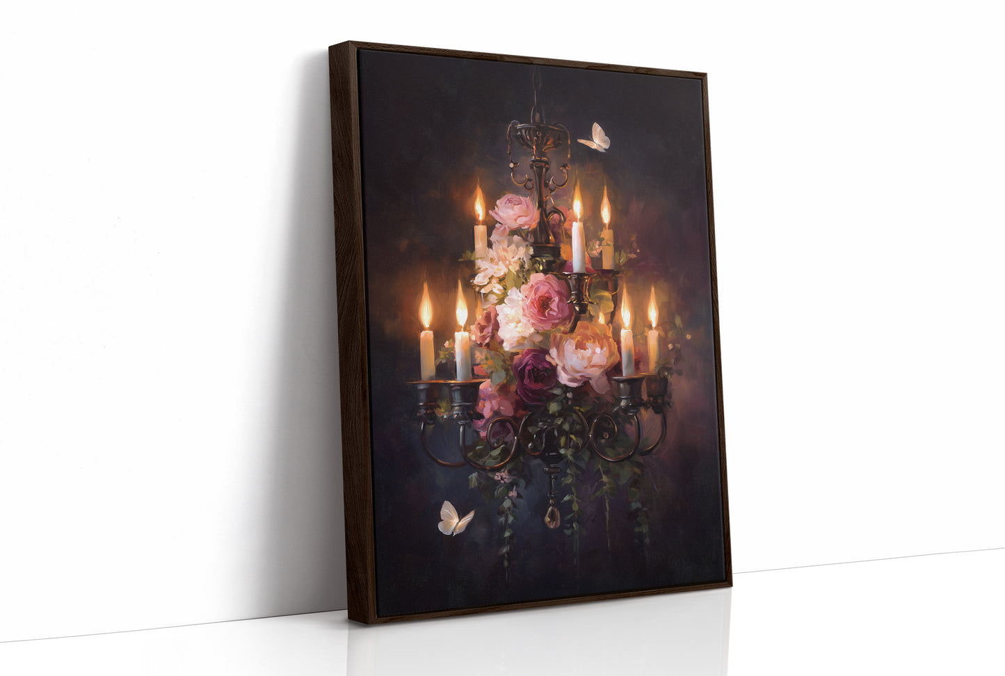 Candlelight Beckons Moths And Blooms