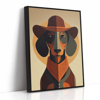 Western Hound's Geometric Portrait