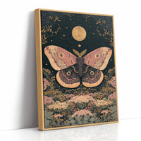 Moon Moth Among Wildflowers
