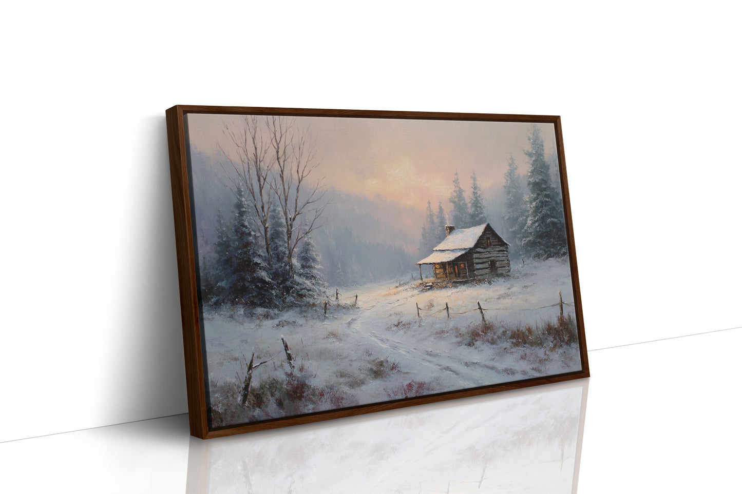 Winter Light Warms Mountain Solitude