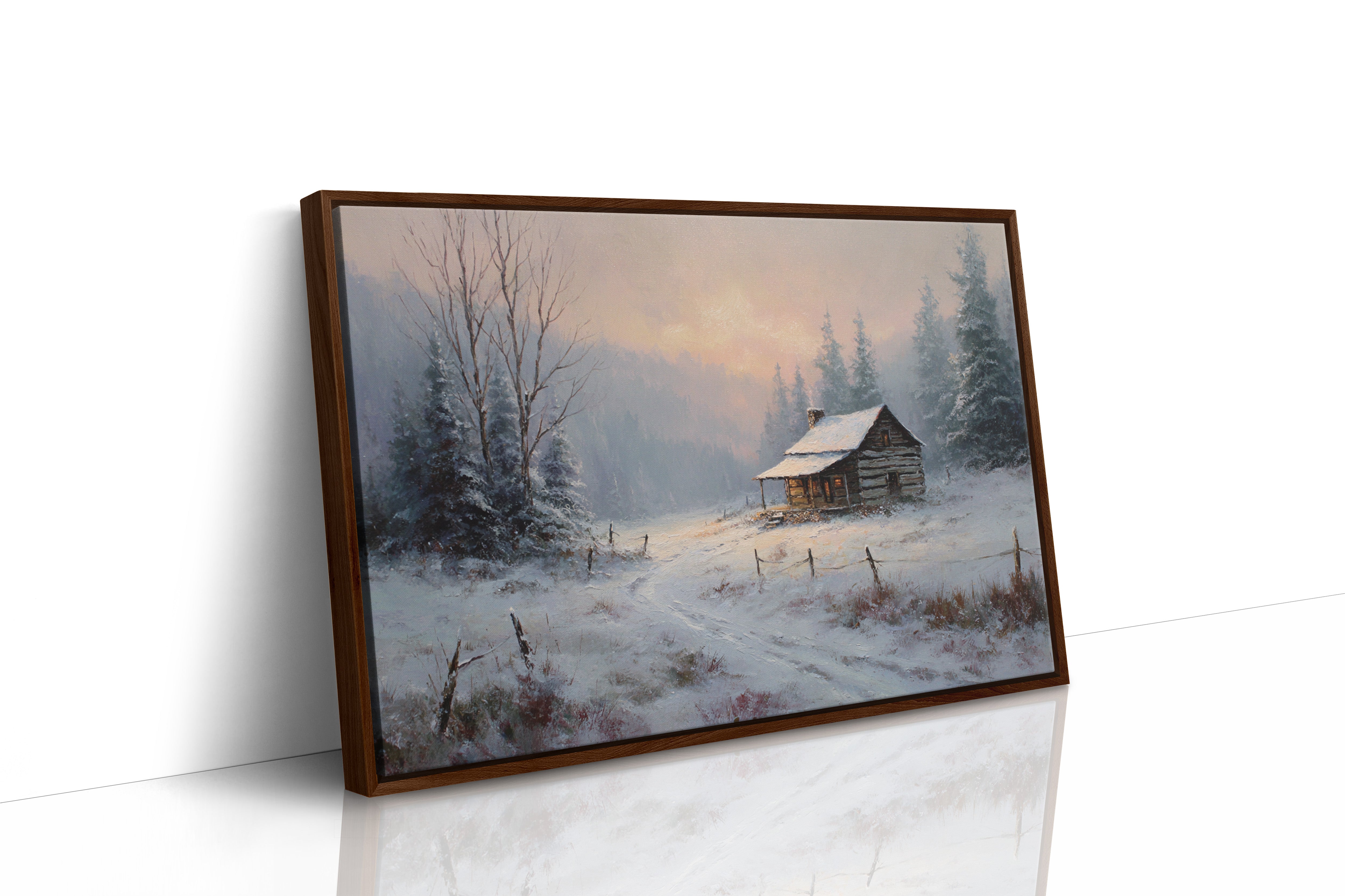 Winter Light Warms Mountain Solitude