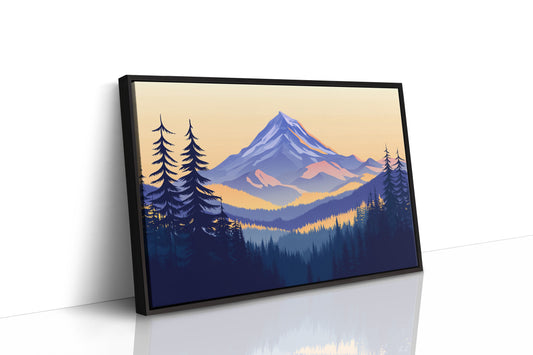 Alpine Gold Bathes Mountain Peaks