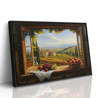 Autumn's Bounty Through Tuscan Windows