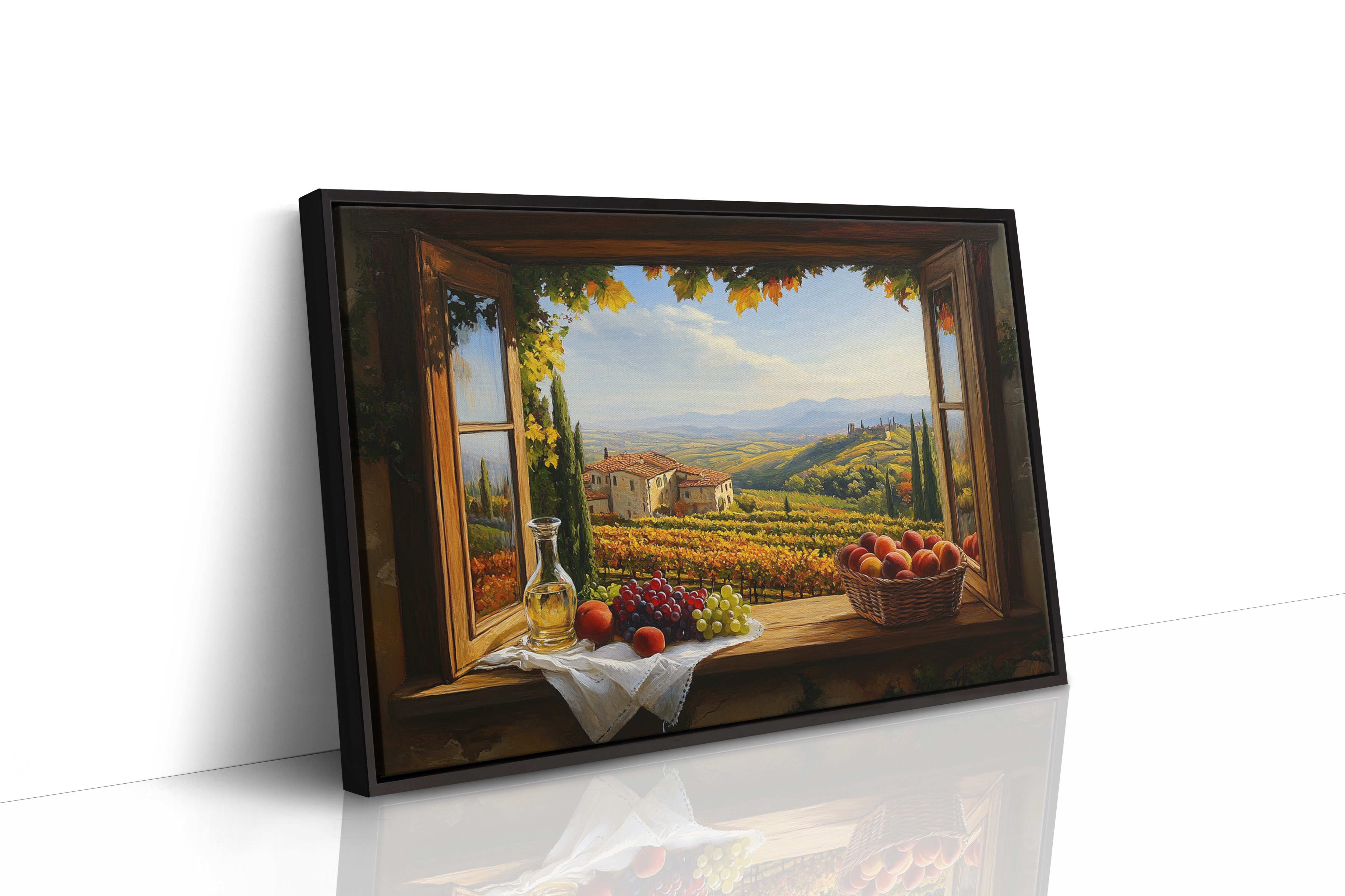 Autumn's Bounty Through Tuscan Windows