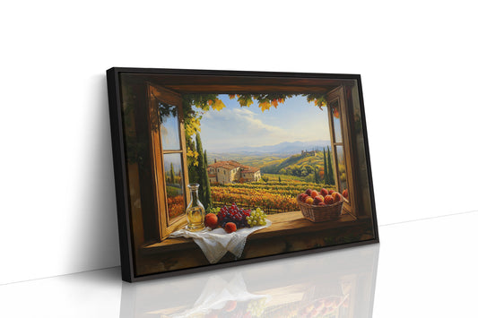 Autumn's Bounty Through Tuscan Windows