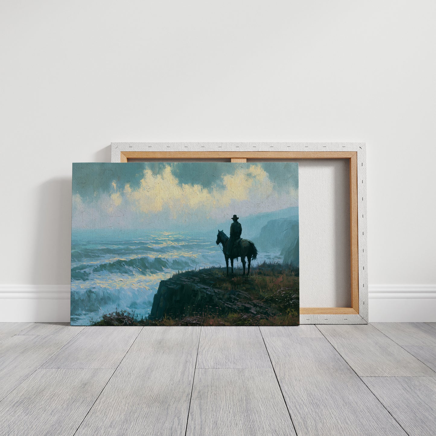 Cowboy's Watch Over the Waves