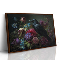 Raven's Tale Among Velvet Blooms