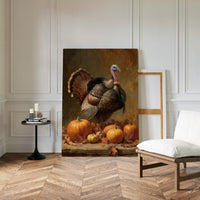 Harvest Pride Among Autumn Pumpkins