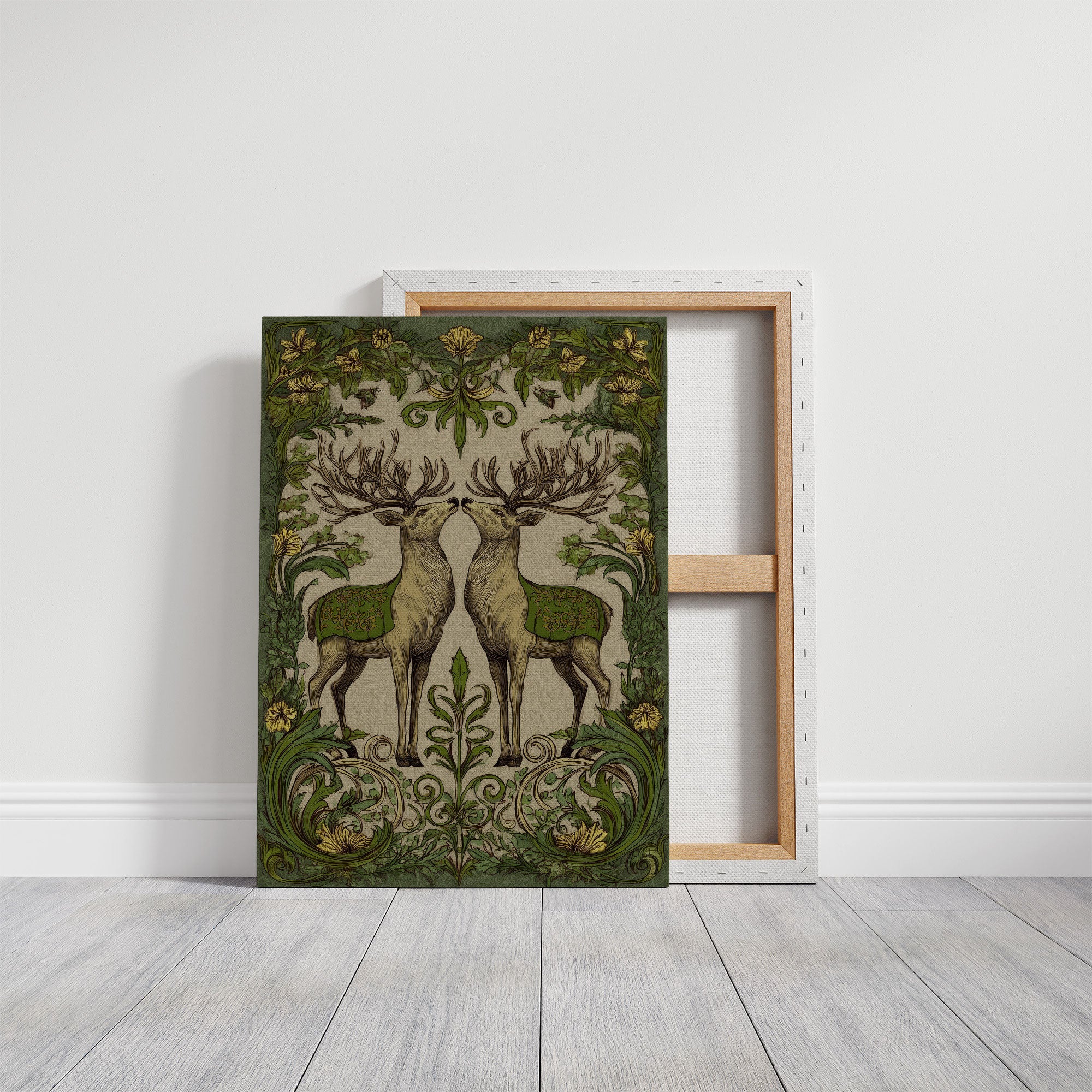 Winter Stags Dance Among Vines