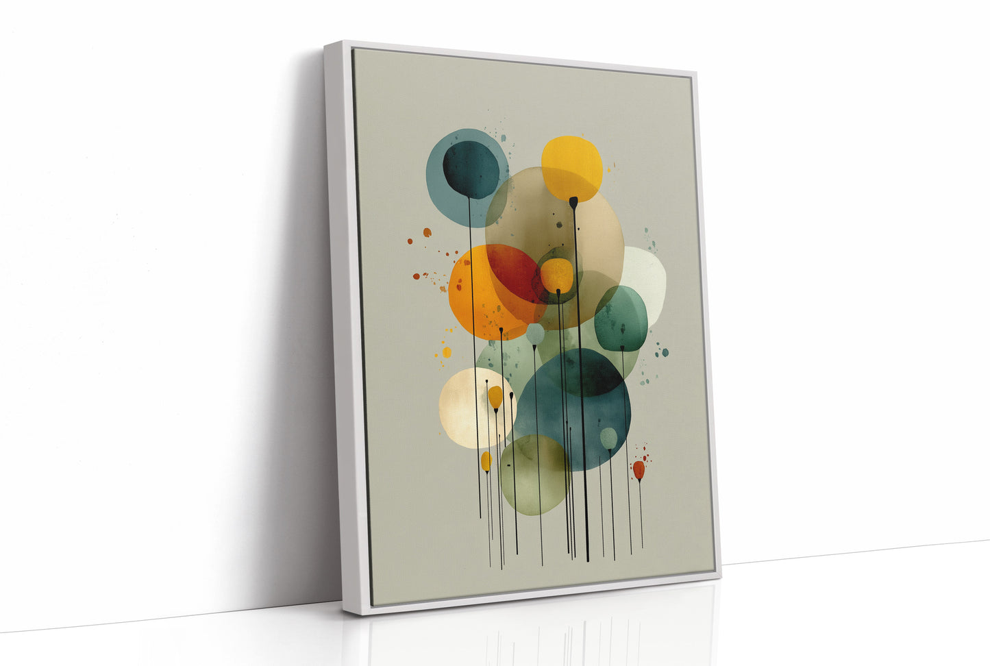 Floating Circles Dance In Light