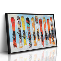 Snow Warriors Line The Lodge Wall