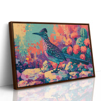 Roadrunner in Bloom, Fauvist Desert