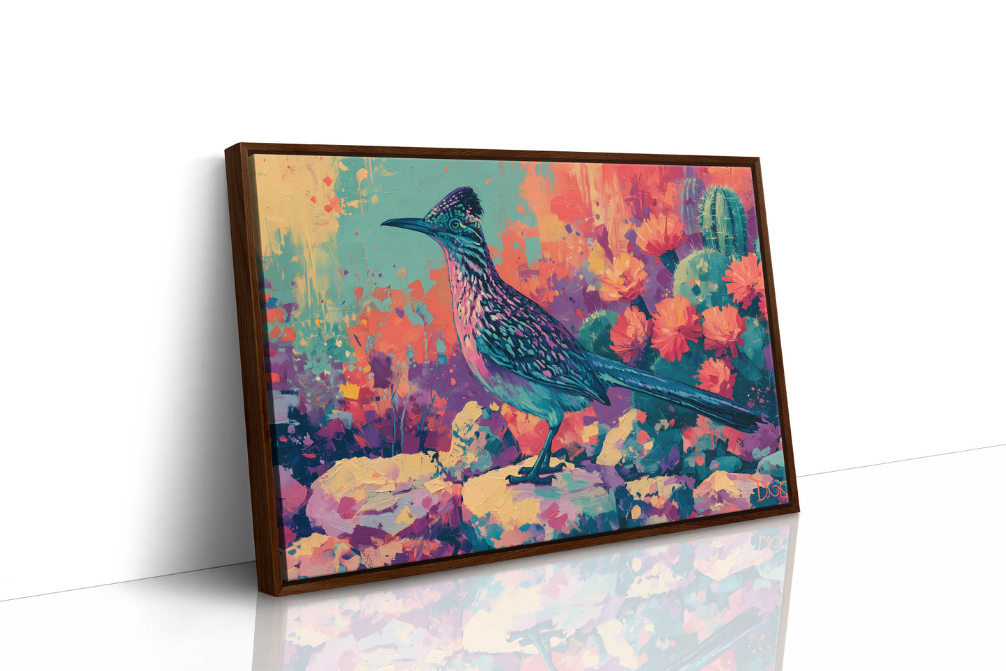 Roadrunner in Bloom, Fauvist Desert