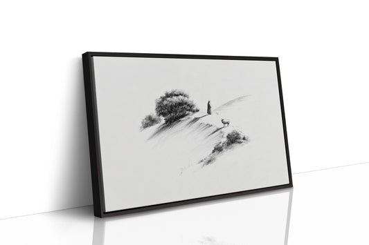 Solitude Atop Windswept Hills