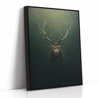 Crowned Stag in Forest Shadows