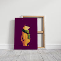 Golden Bear in Green Scarf