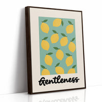 Citrus Symphony On Mint Canvas