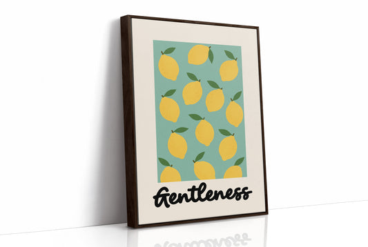 Citrus Symphony On Mint Canvas