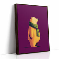 Golden Bear in Green Scarf