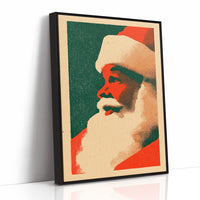 Santa in Profile, Halftone
