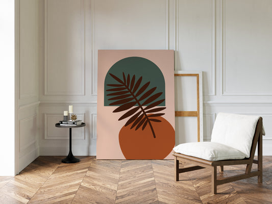 Foliage Dances Against Soft Canvas