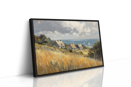 Sailboats Dance Past Golden Hills