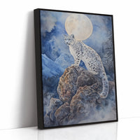 Moonlit Watch of the Snow Leopard