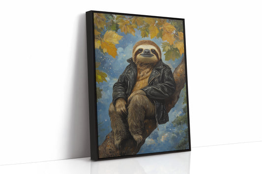 Sloth in a Leather Jacket