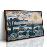 Moonrise Over the Saguaros