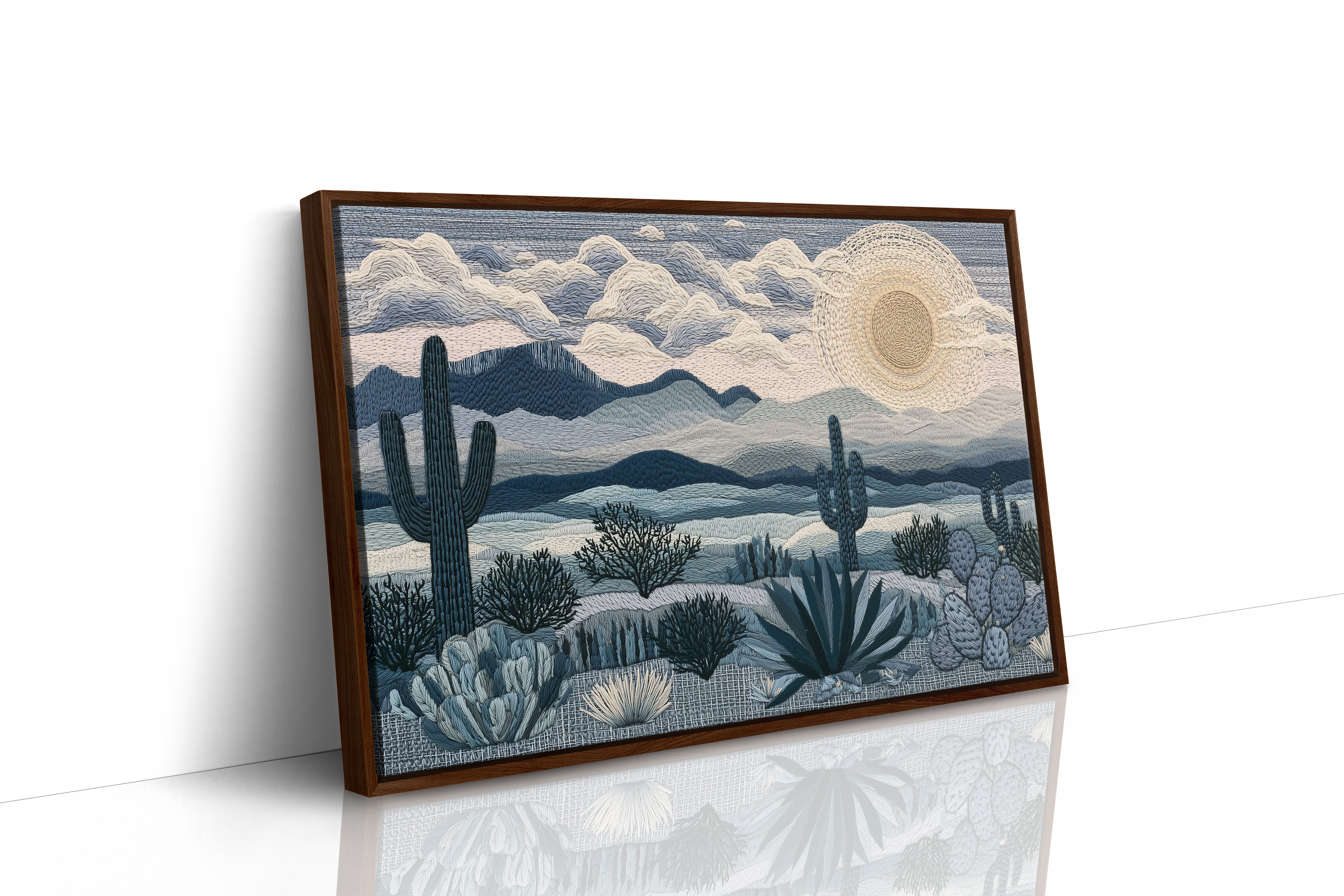 Moonrise Over the Saguaros