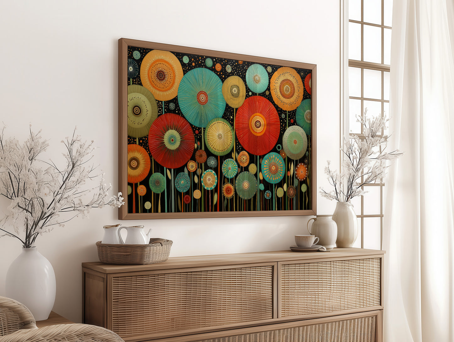 Midnight Garden Blooms In Color