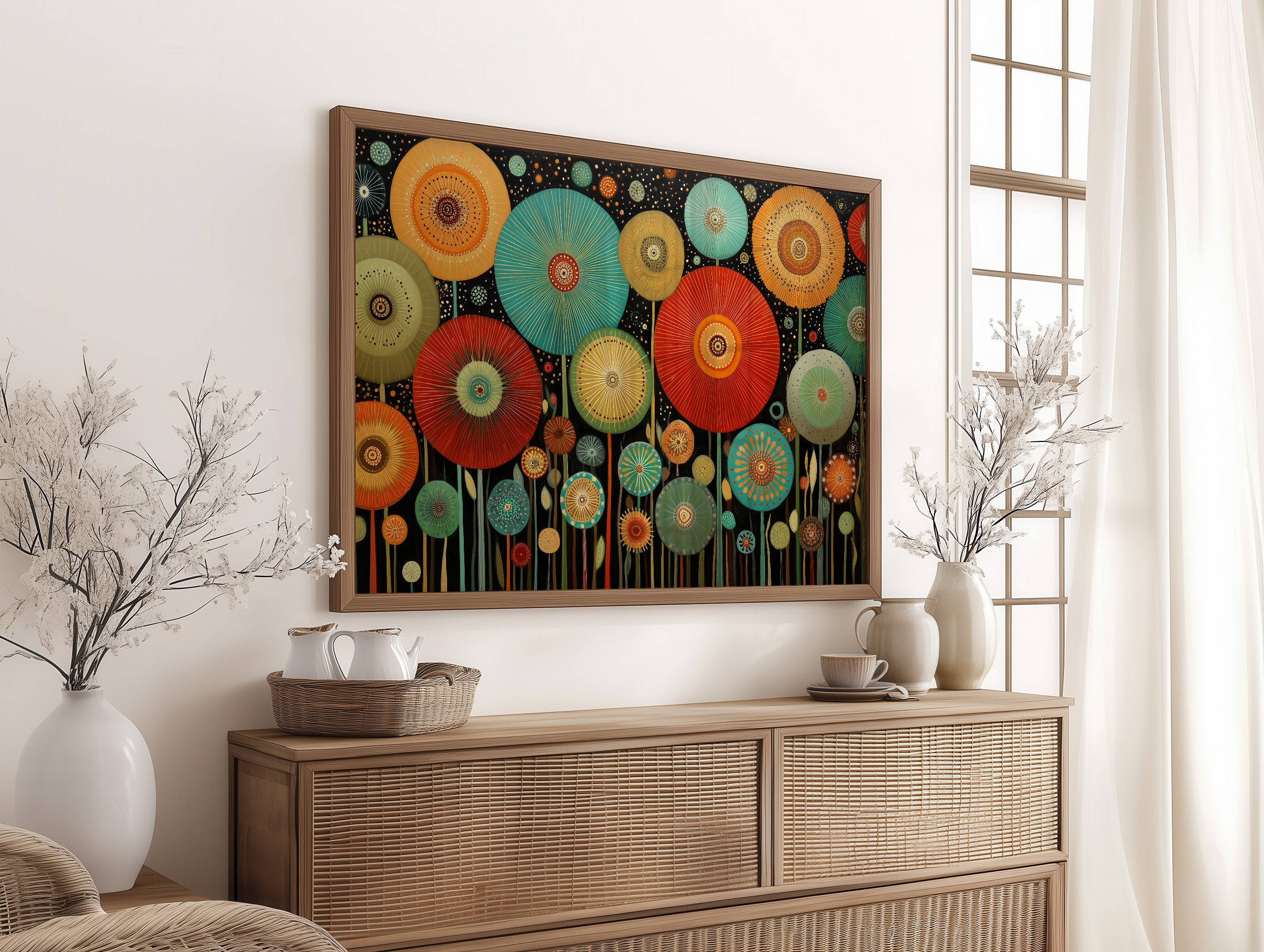 Midnight Garden Blooms In Color