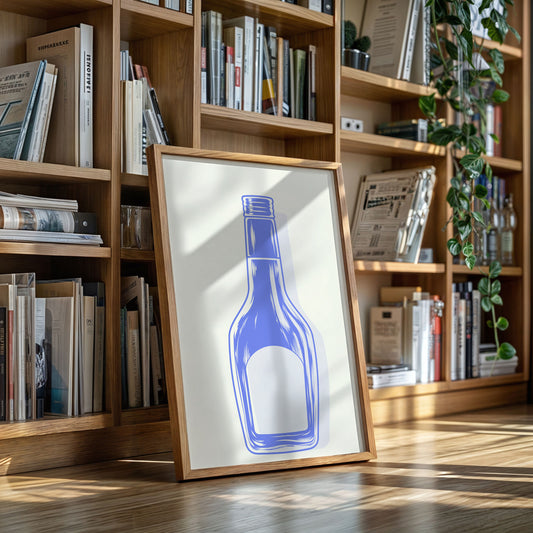 Periwinkle Glass Holds Empty Stories