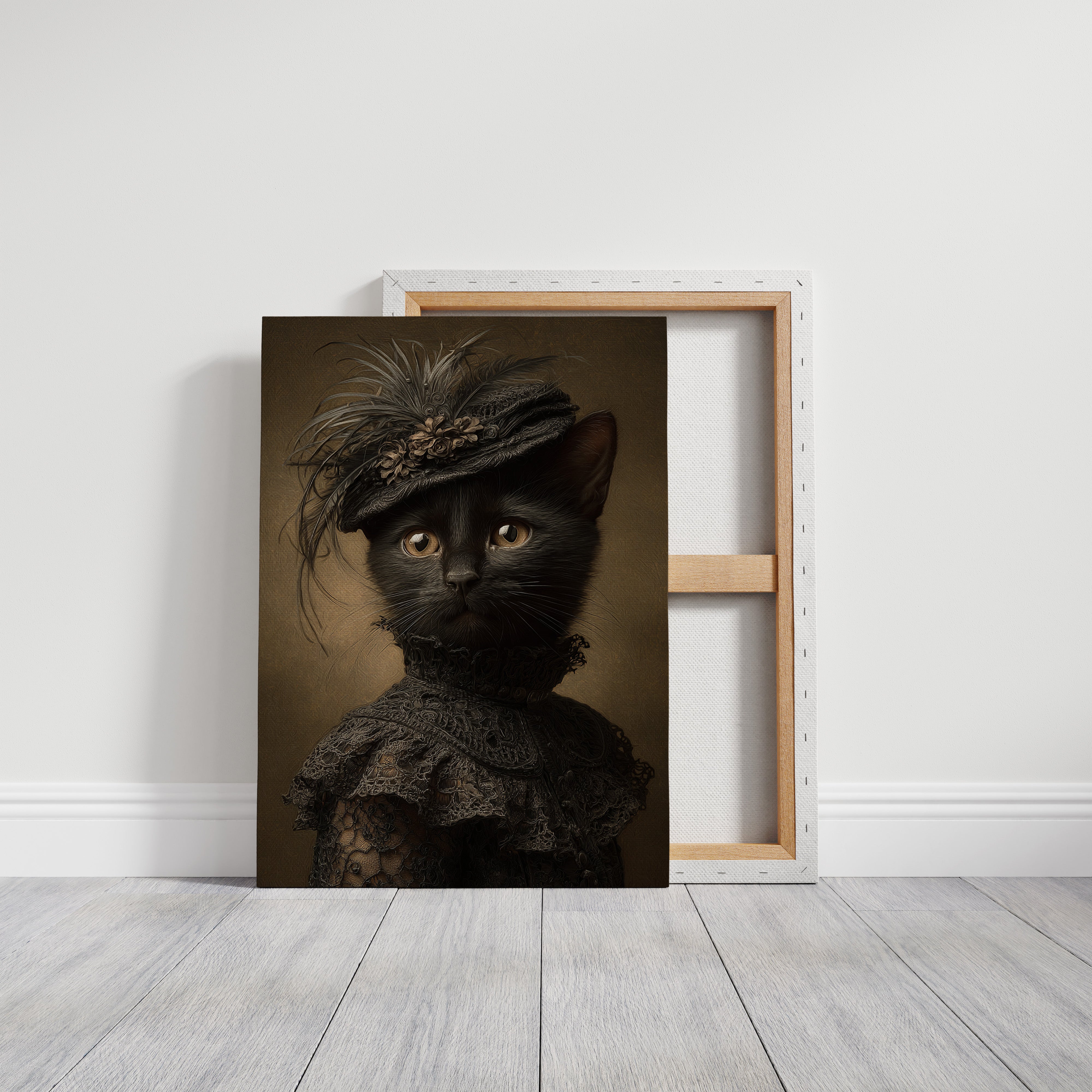 Regal Feline in Victorian Attire
