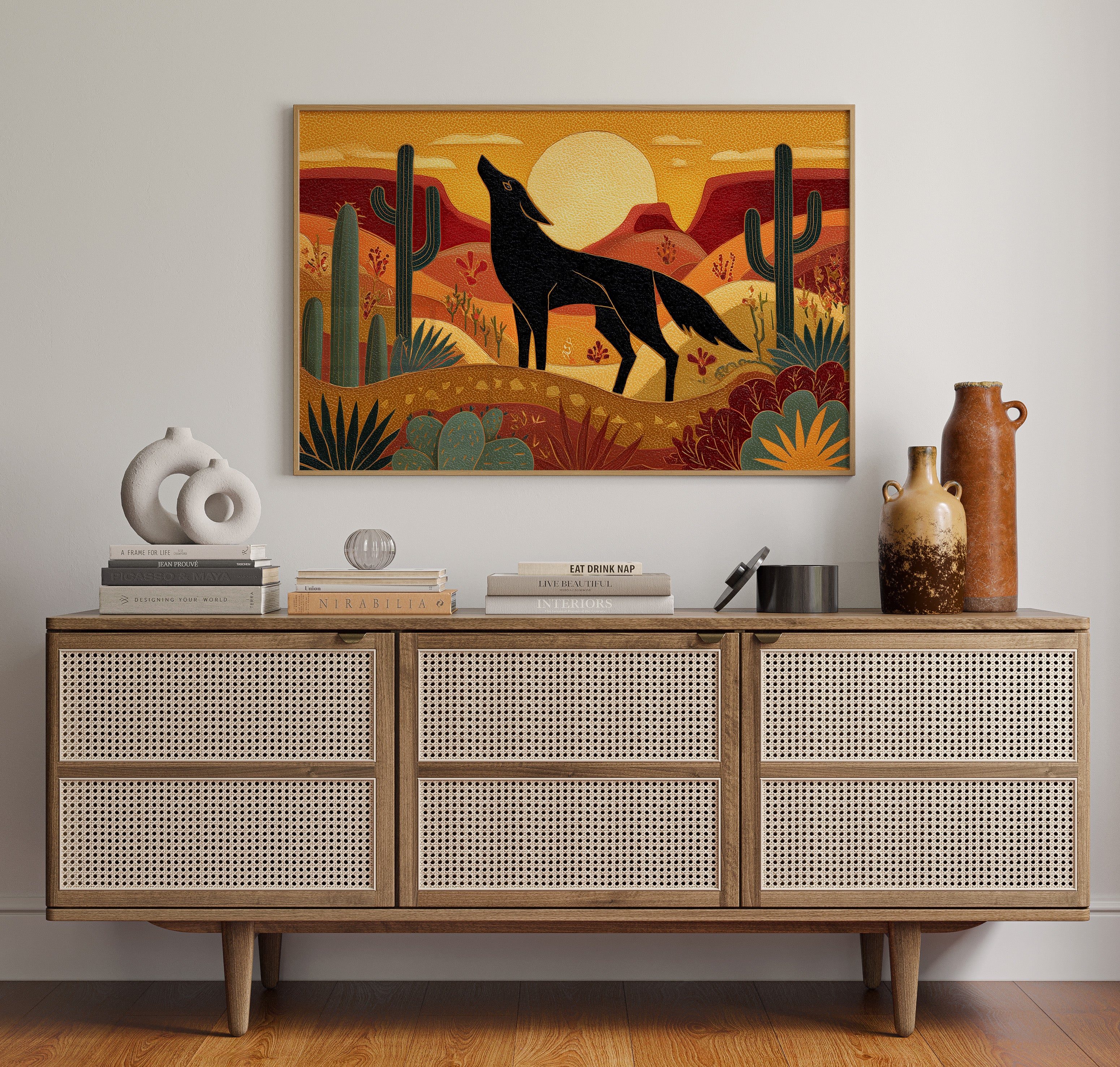 Coyote Songs At Desert Sunset
