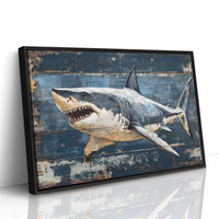 Deep Blue Tales On Weathered Wood
