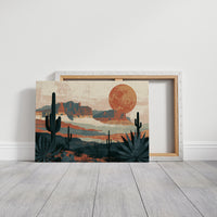 Amber Moon Over Canyon Ridge