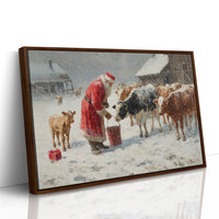 Winter Barn Brings Christmas To Cows