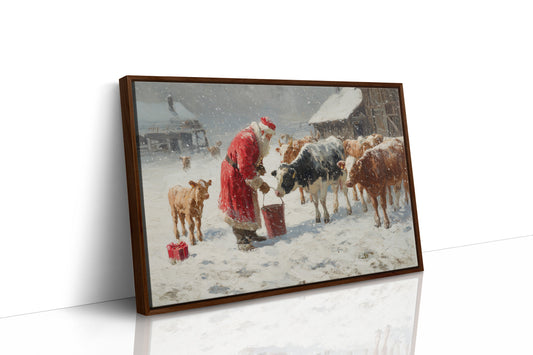 Winter Barn Brings Christmas To Cows