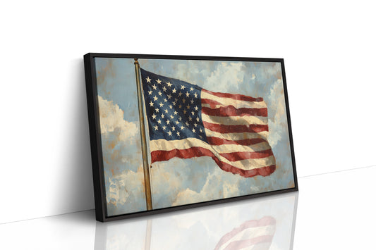 Liberty's Colors Dance Above Summer Clouds
