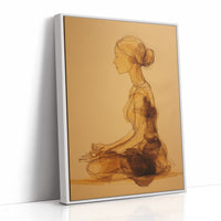 Sepia Lines Draw Morning Peace