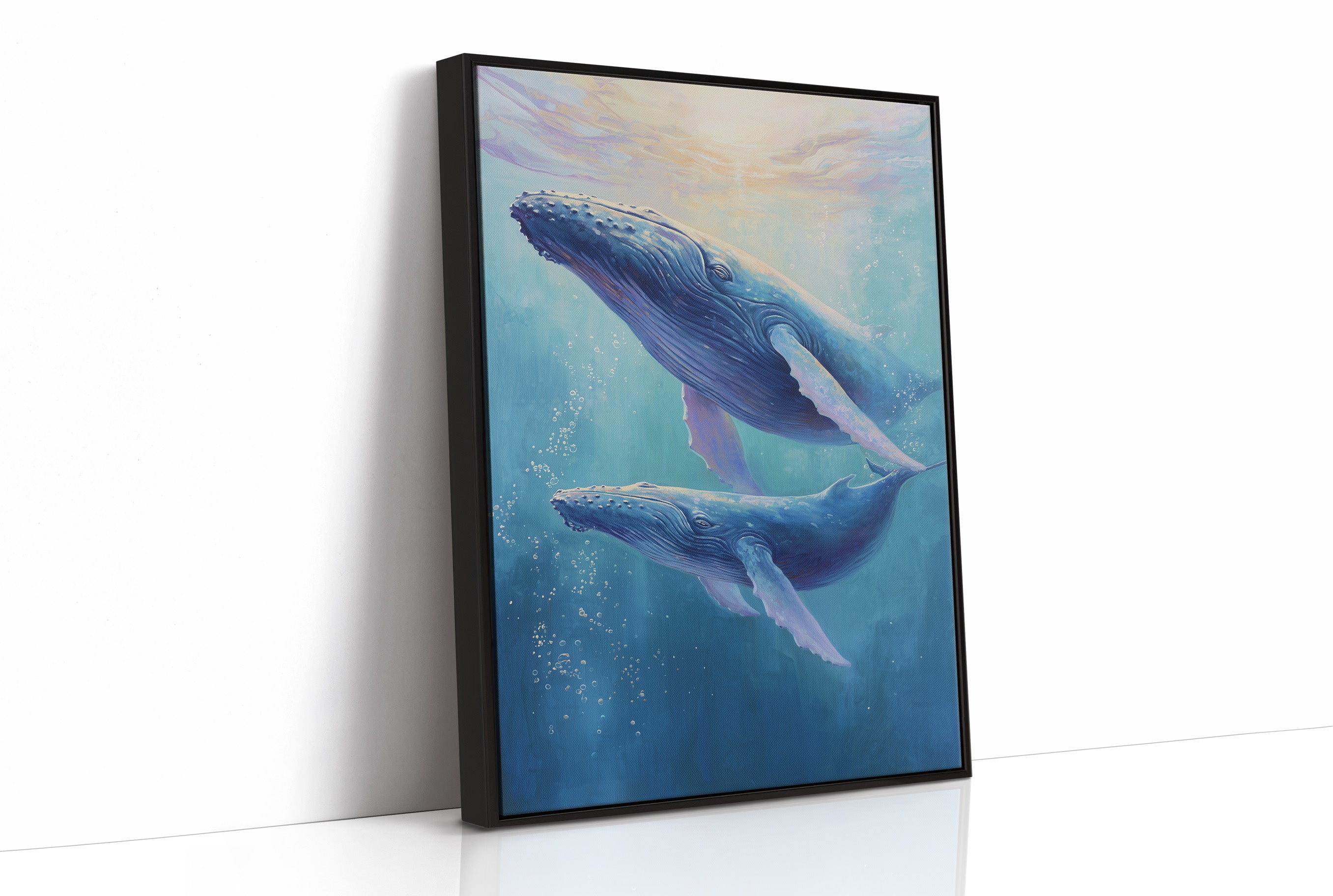 Cerulean Giants Dance Below Light