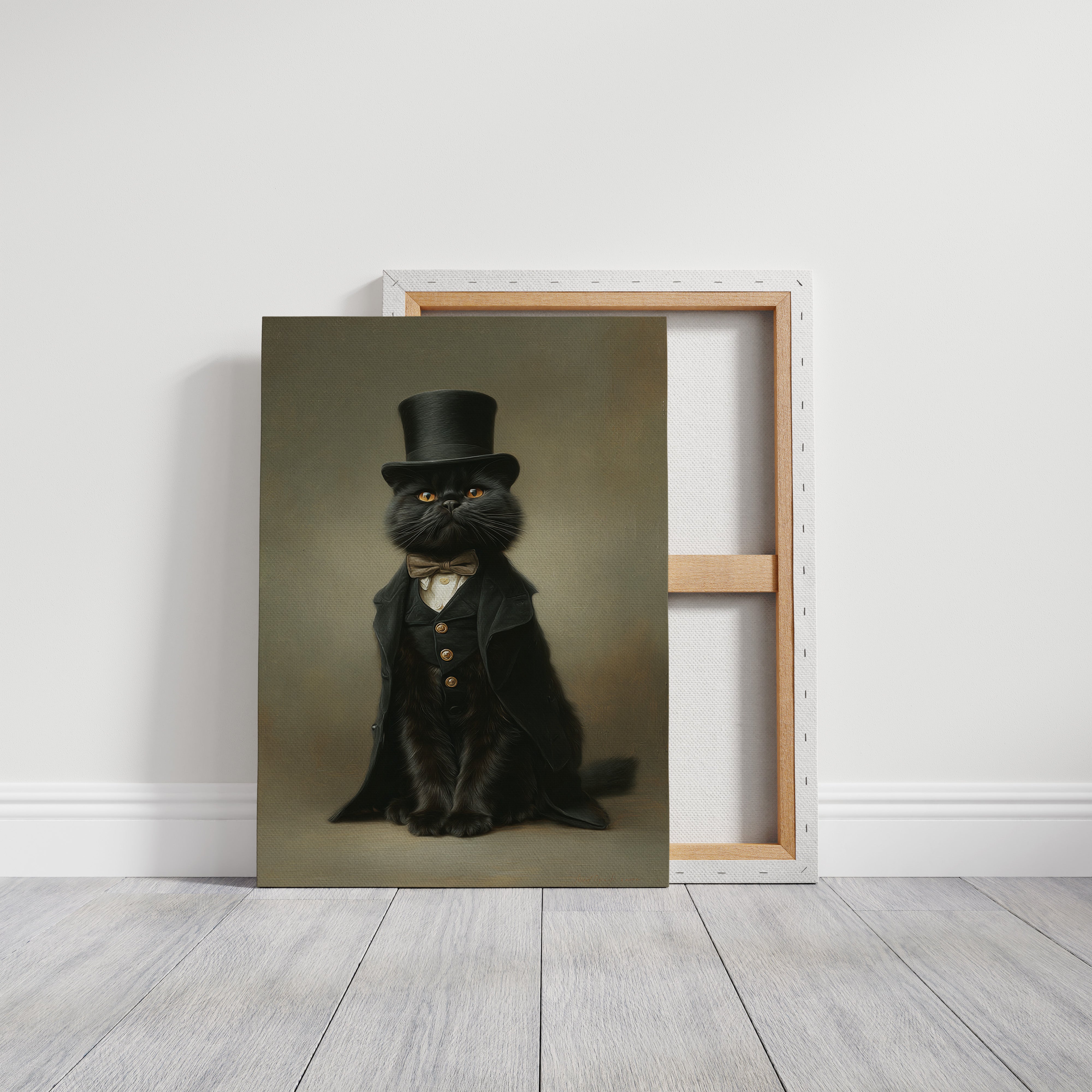 Dapper Feline's Grand Entrance