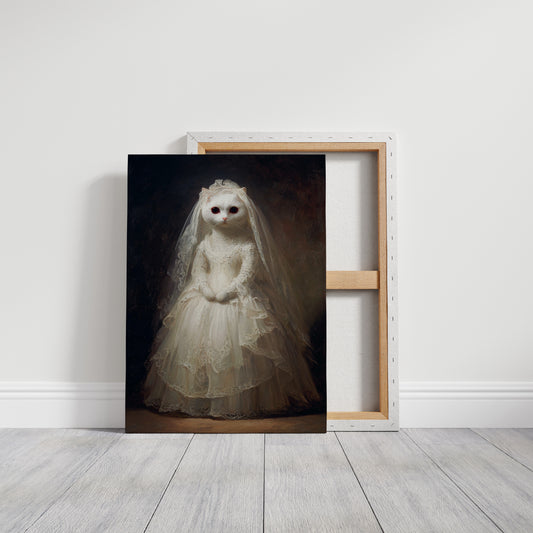 A Feline Bride Awaits the Unseen